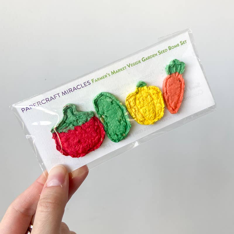 Farmers Market Veggie Garden Seed Bomb Set