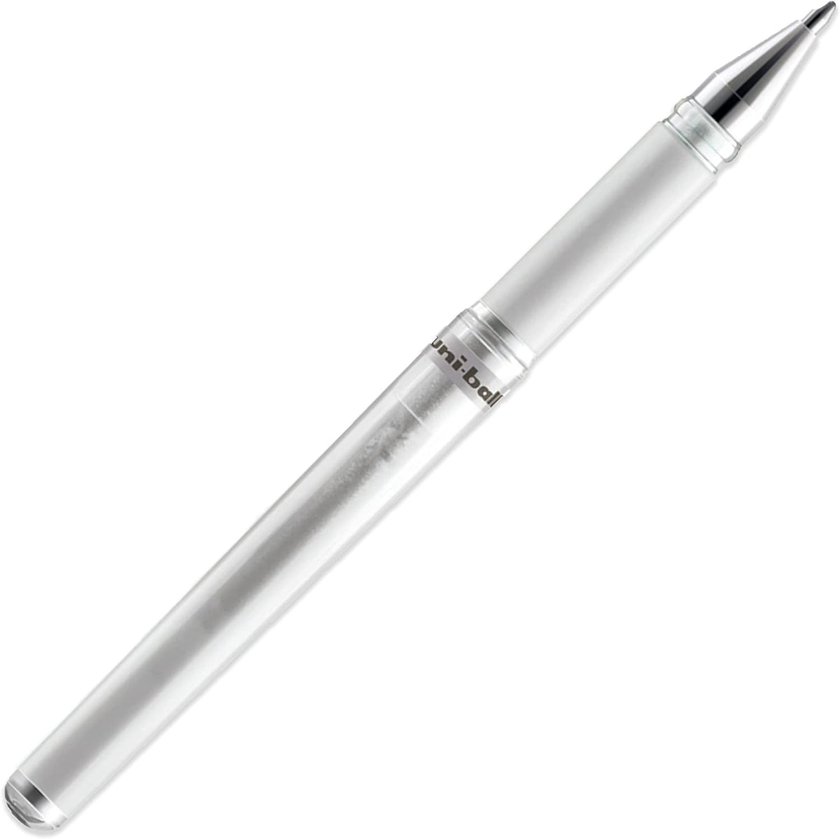 uni-ball Signo Broad UM-153 white gel pens, pack of 3