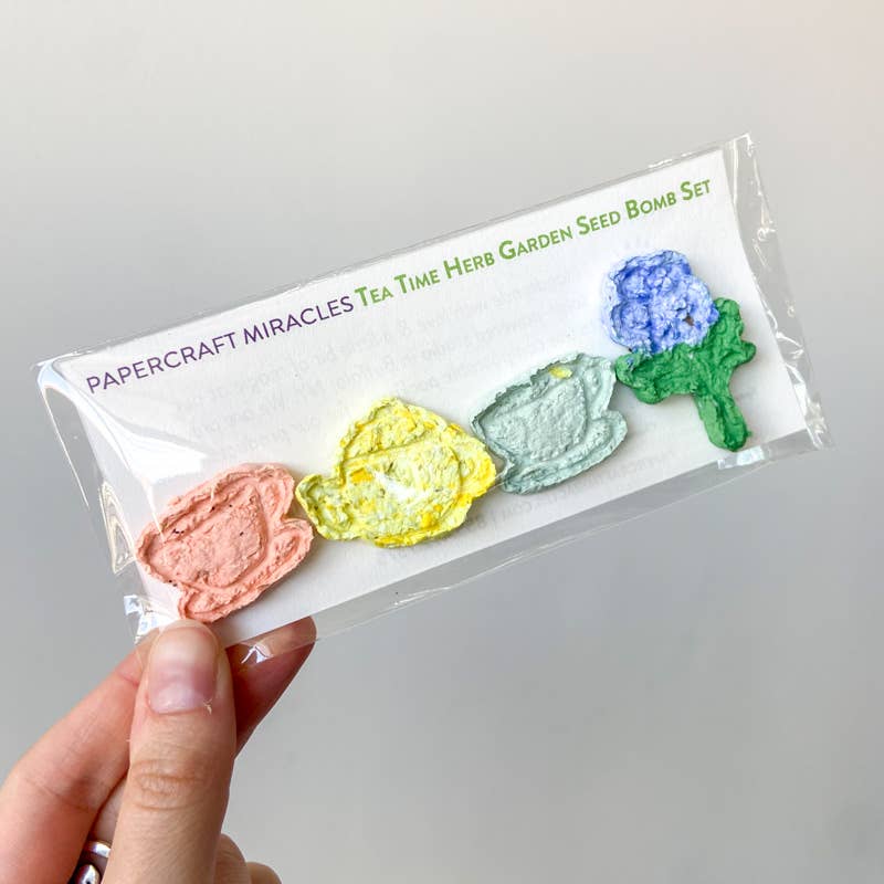 Tea Time Herb Garden Seed Bomb Set