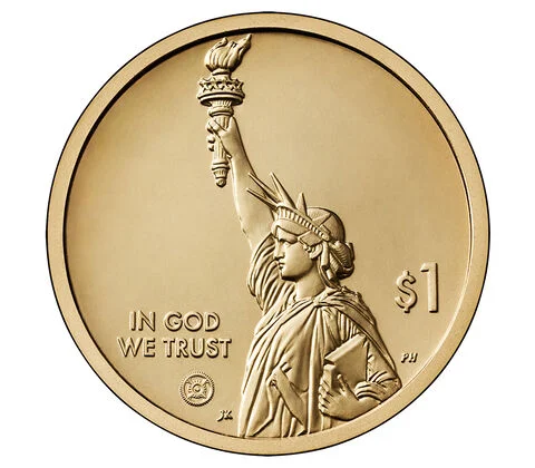 US $1 Golden Dollar Rolls | 25 Uncirculated Coins per Roll