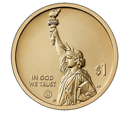 US $1 Golden Dollar Rolls | 25 Uncirculated Coins per Roll