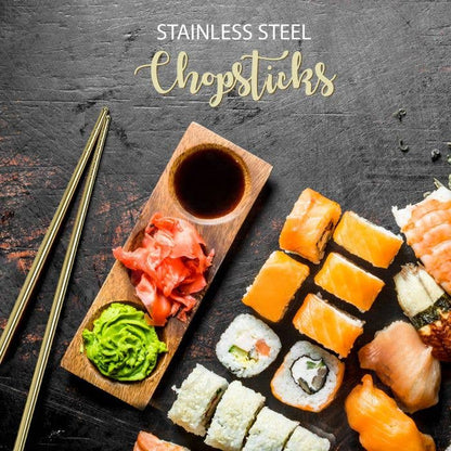 Stainless Steel Chopsticks | 5 Pairs