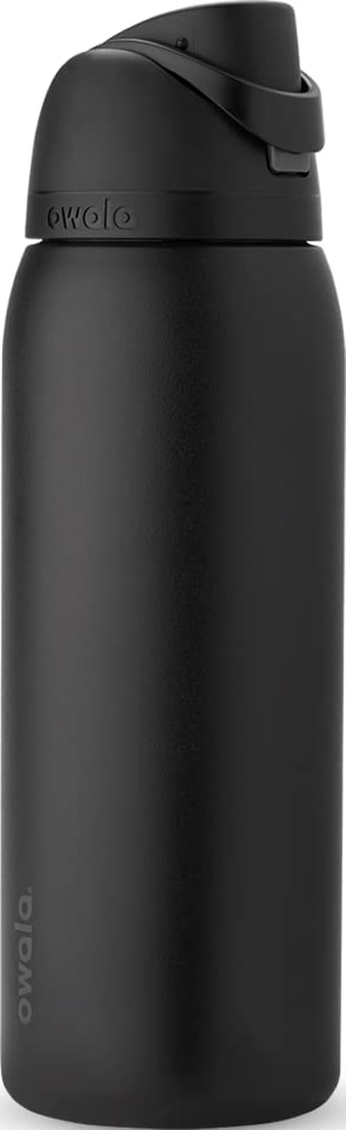 Owala FreeSip 40 oz insulated stainless steel water bottle in Very, Very Dark