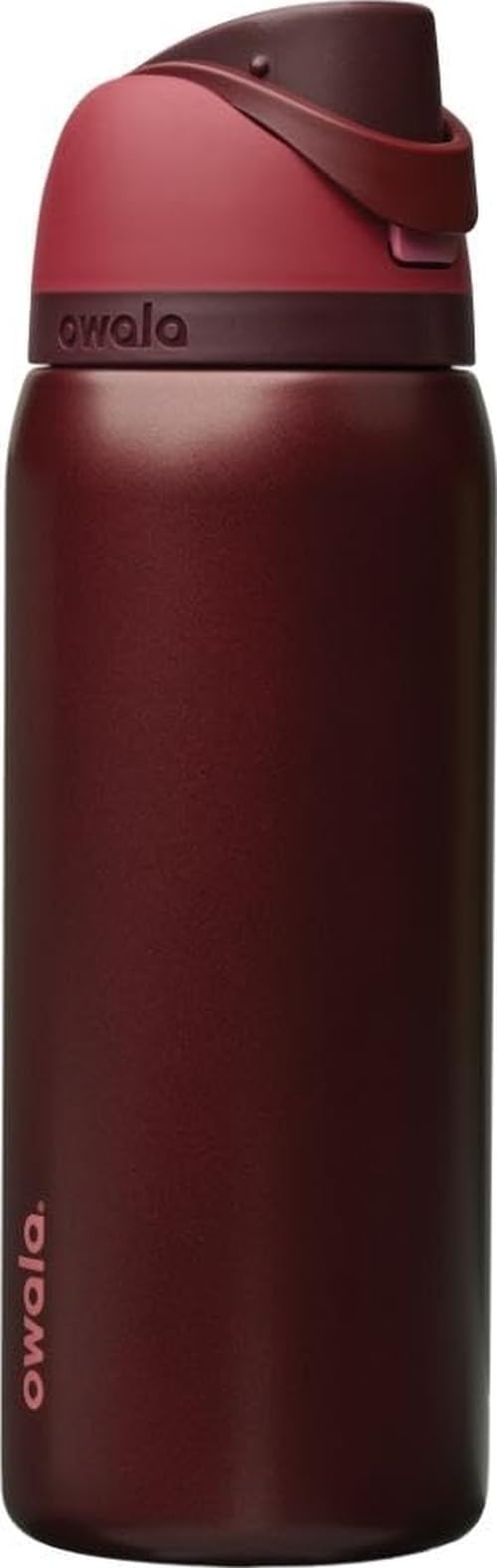 Owala FreeSip 32 oz insulated stainless steel water bottle in Black Cherry