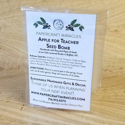 Apple for the Teacher Seed Bomb