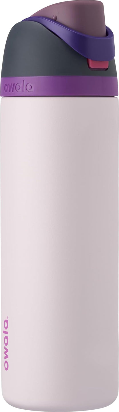 Owala FreeSip 24 oz insulated stainless steel water bottle in Dreamy Field