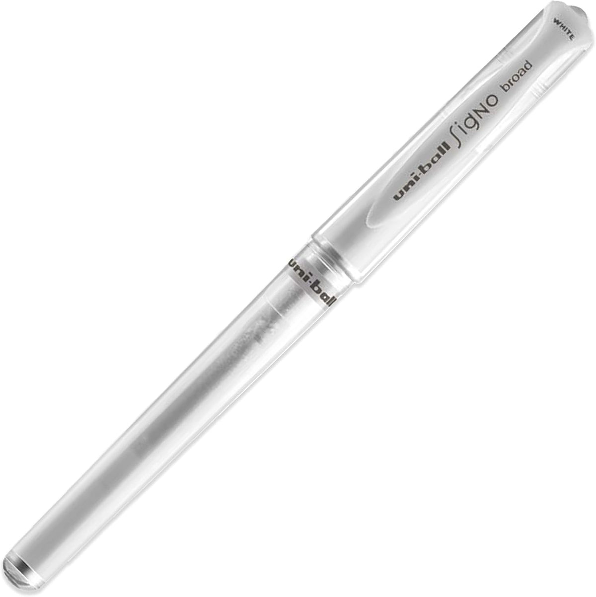 uni-ball Signo Broad UM-153 white gel pens, pack of 3