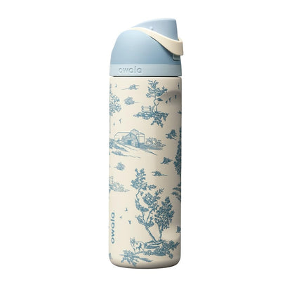 Owala FreeSip 24 oz insulated stainless steel water bottle in Toile Be Home