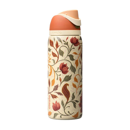 Owala FreeSip 32 oz insulated stainless steel water bottle in Woodland Boho
