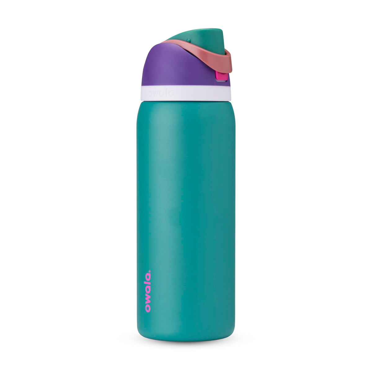 Owala FreeSip 32 oz insulated stainless steel water bottle in 80s Ski Slopes