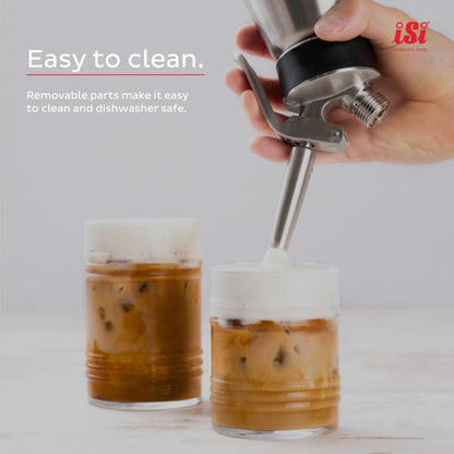 iSi Cream Profi Whip Cream Whipper | Stainless Steel, 1 Pint or 1 Quart