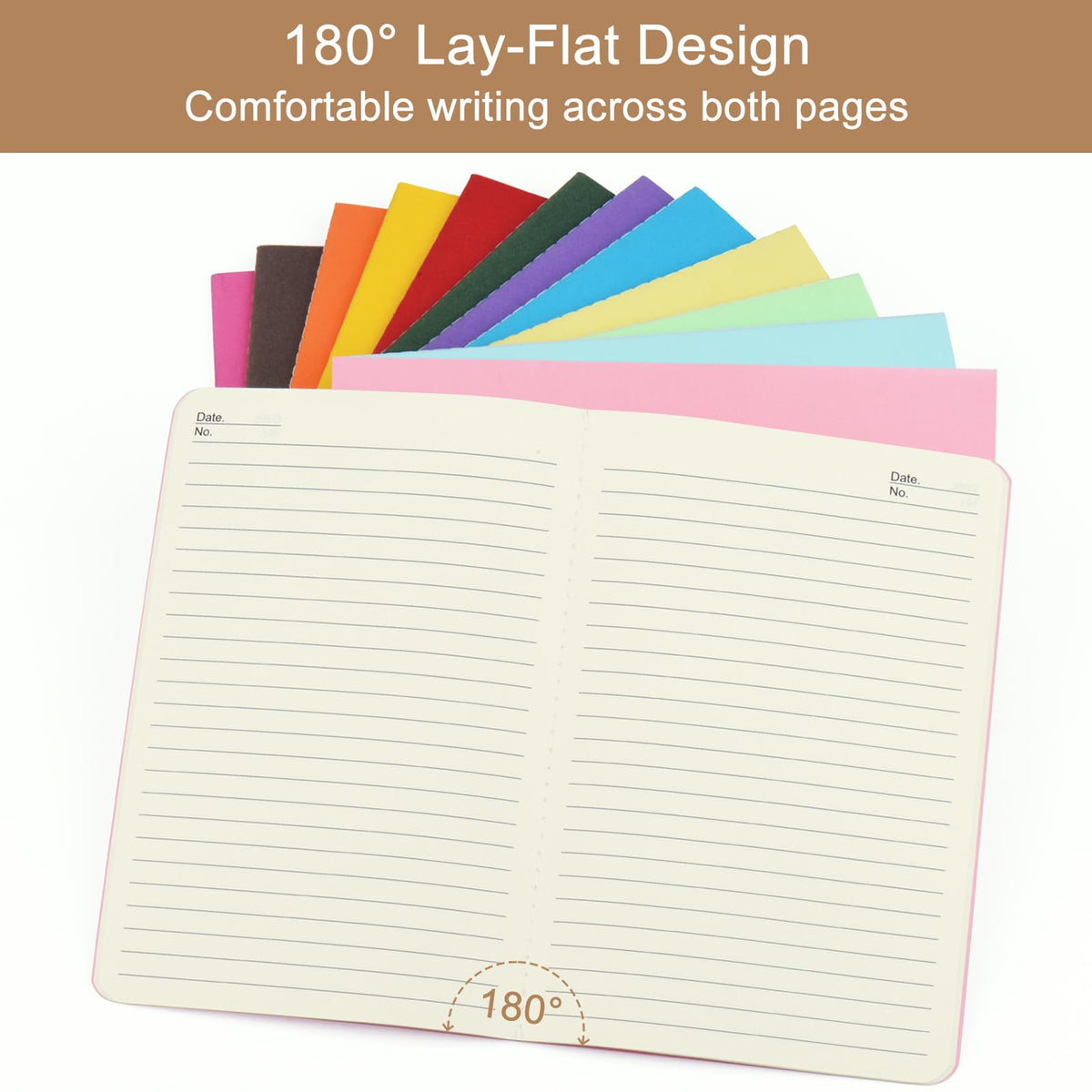 12 Pack Colorful Blank Notebooks A5 Journals | 12 Colors, 30 Sheets