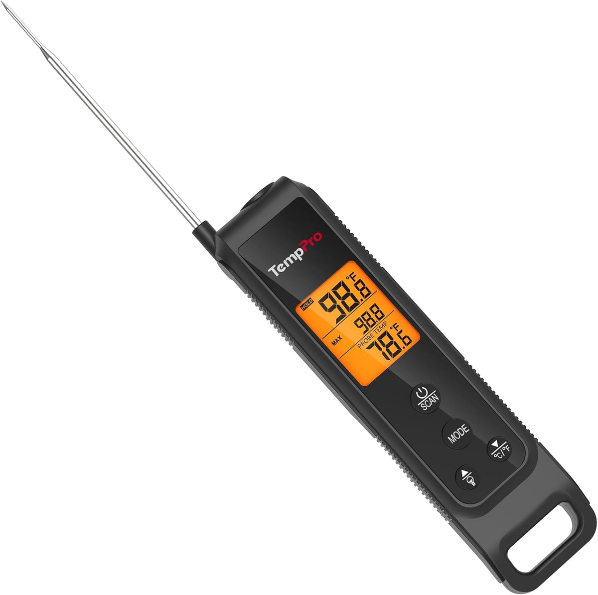 2-in-1 Infrared Thermometer Gun with Meat Probe
