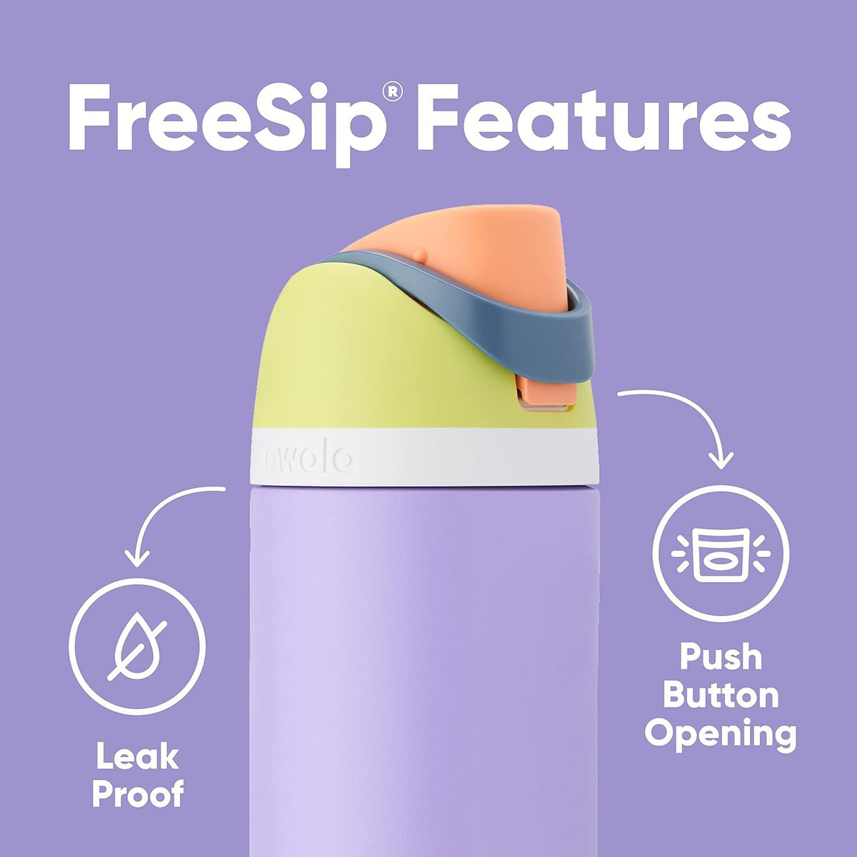 Owala FreeSip 40 oz insulated stainless steel water bottle in Surfs Edge