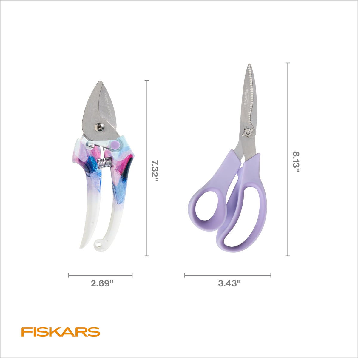 Fiskars Forged Steel Bypass Pruning Shears (4 Options)