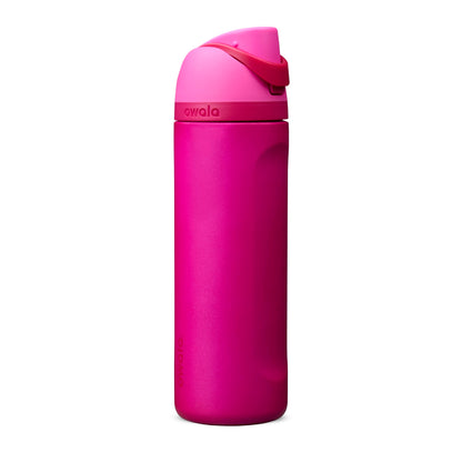 Owala FreeSip 24 oz insulated stainless steel water bottle in Read My Lips
