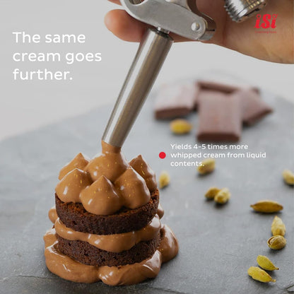 iSi Cream Profi Whip Cream Whipper | Stainless Steel, 1 Pint or 1 Quart