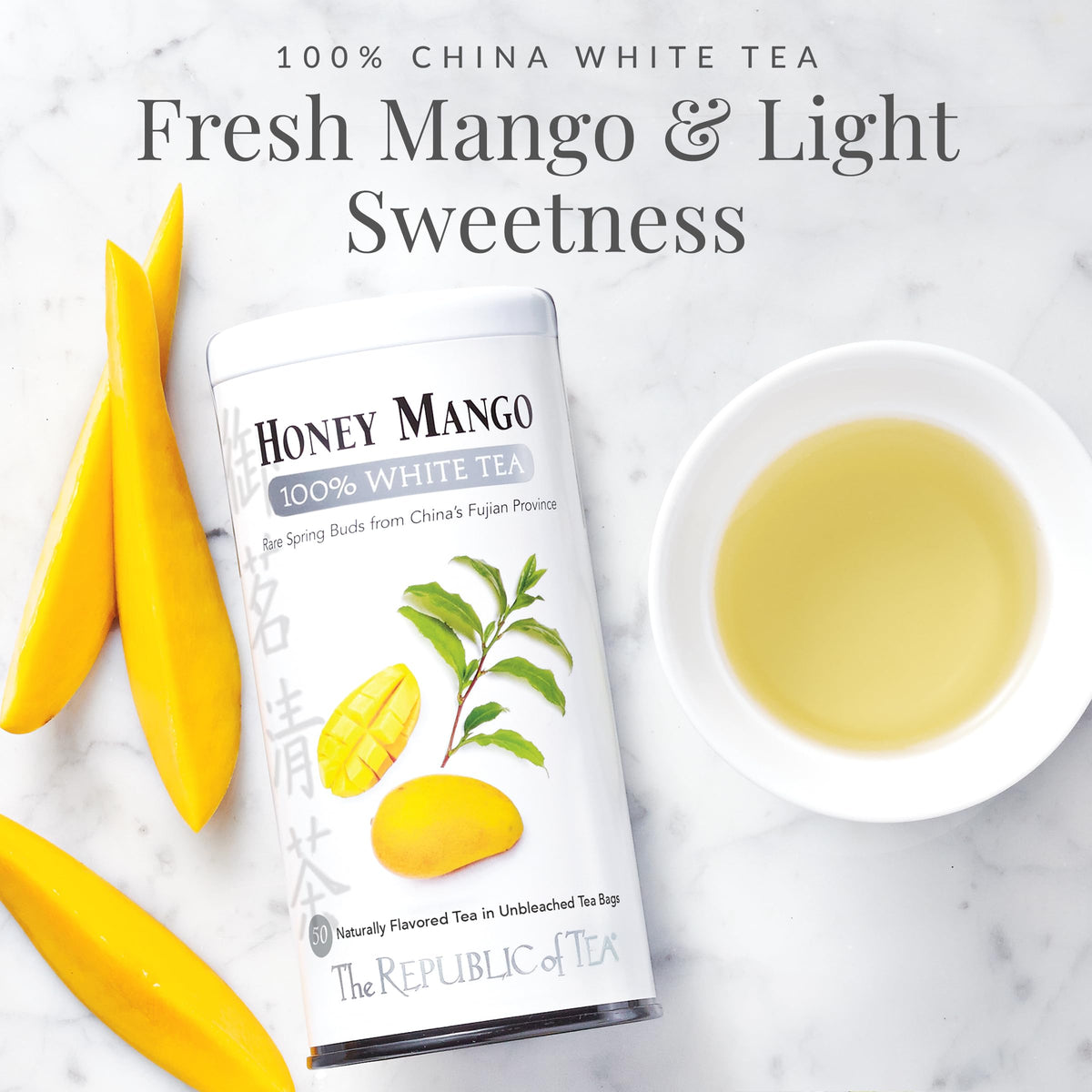 Honey Mango 100% White Tea, Low Caffeine | The Republic of Tea