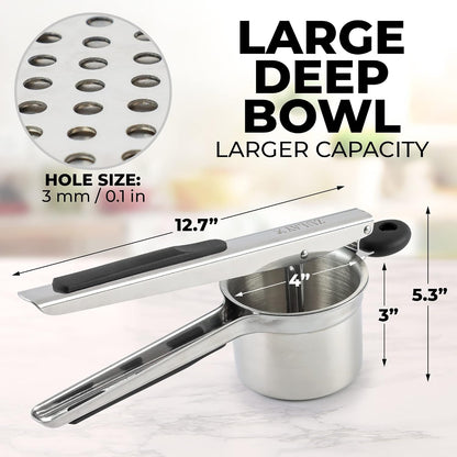 Stainless Steel 15oz Potato Ricer