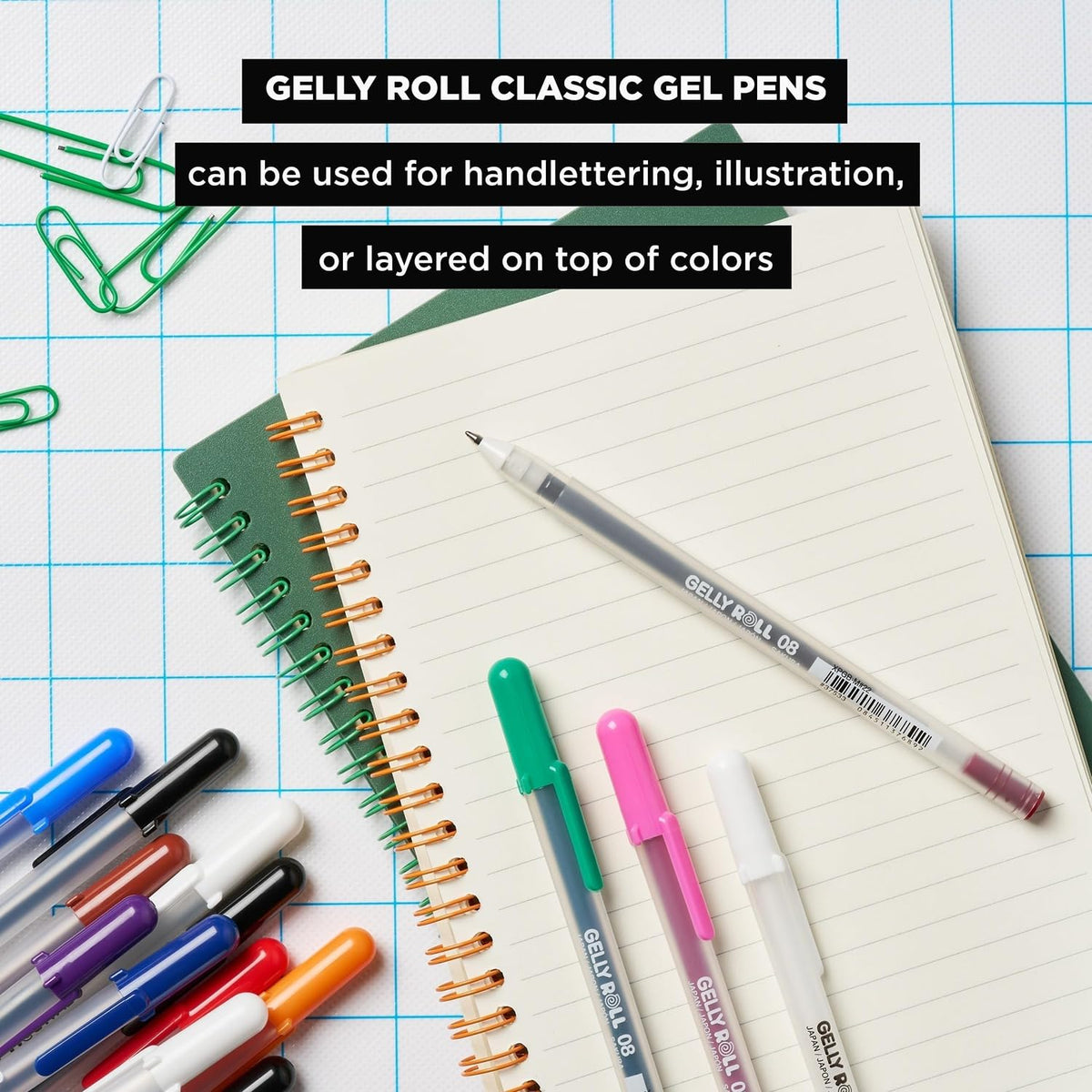 Sakura Gelly Roll Classic white gel pens