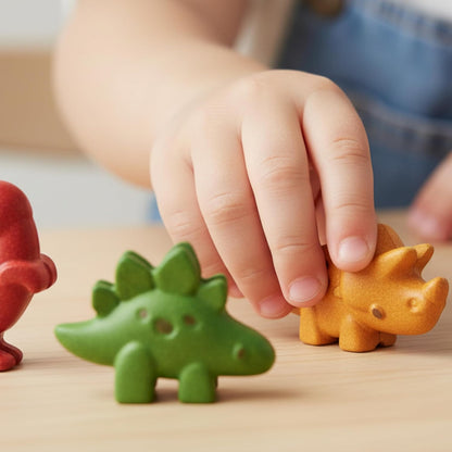 Wooden 4-Piece Dino Play Set