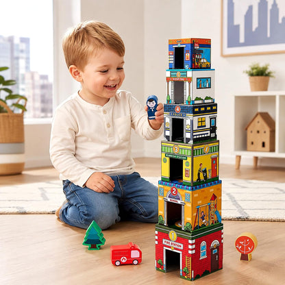 Wooden Building Blocks for Toddlers