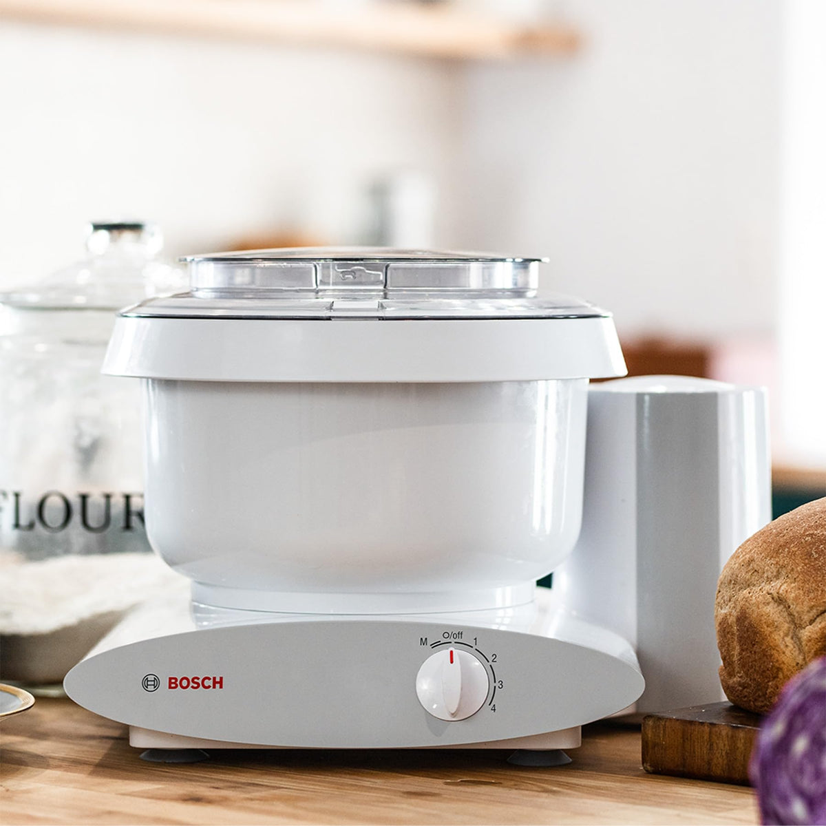 Bosch Universal Plus Mixer with Stainless Steel Bowl | Black & Silver or White