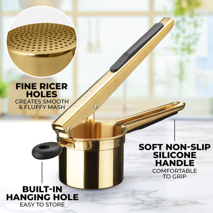 Stainless Steel 15oz Potato Ricer