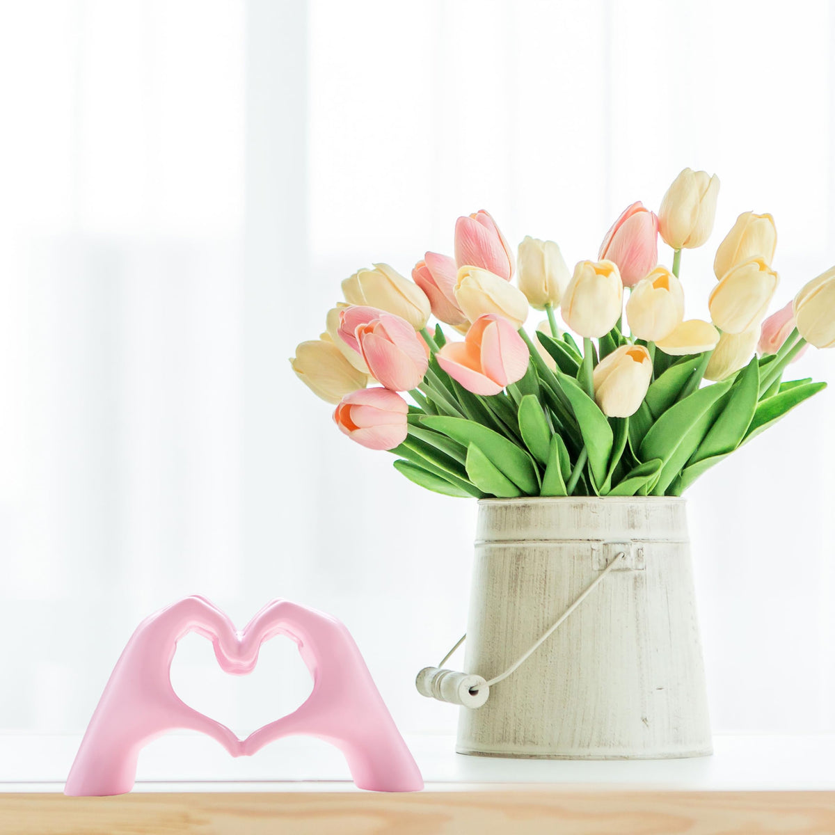 Small Heart Hands Sculpture