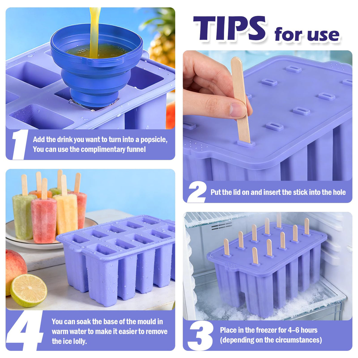 Silicone Popsicles Molds