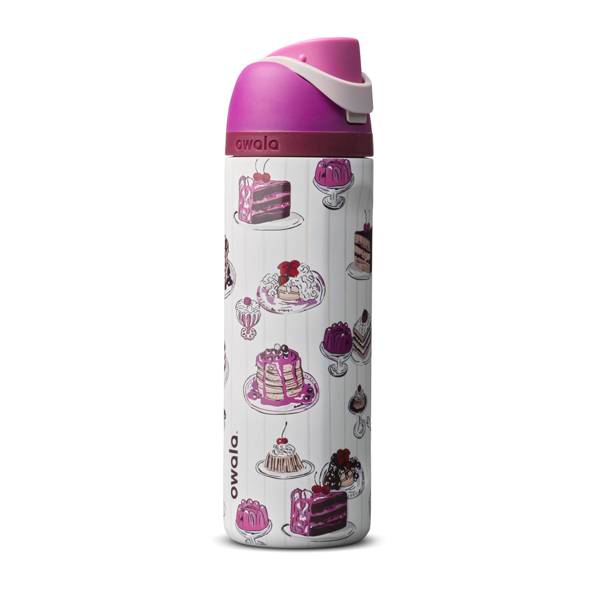 Owala FreeSip 24 oz insulated stainless steel water bottle in Delectable Delights