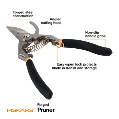 Fiskars Forged Steel Bypass Pruning Shears (4 Options)