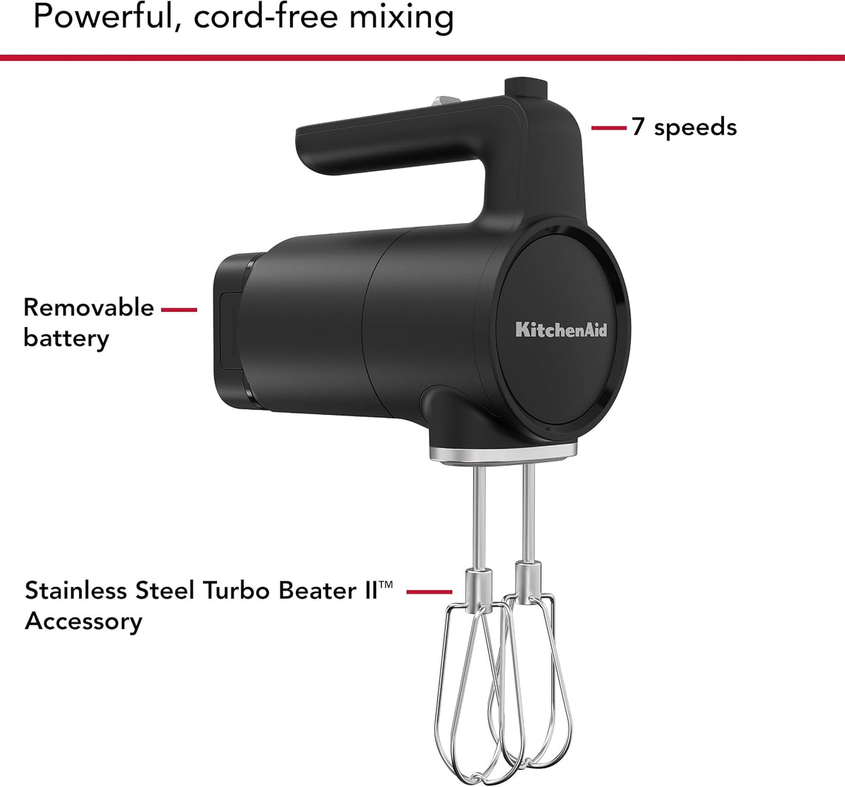 Go Cordless Hand Mixer, battery included | KitchenAid