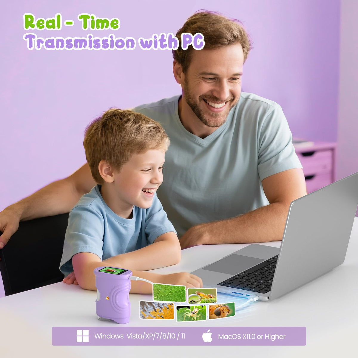 1000X Handheld Digital Microscope for Kids