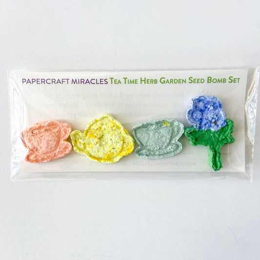 Tea Time Herb Garden Seed Bomb Set