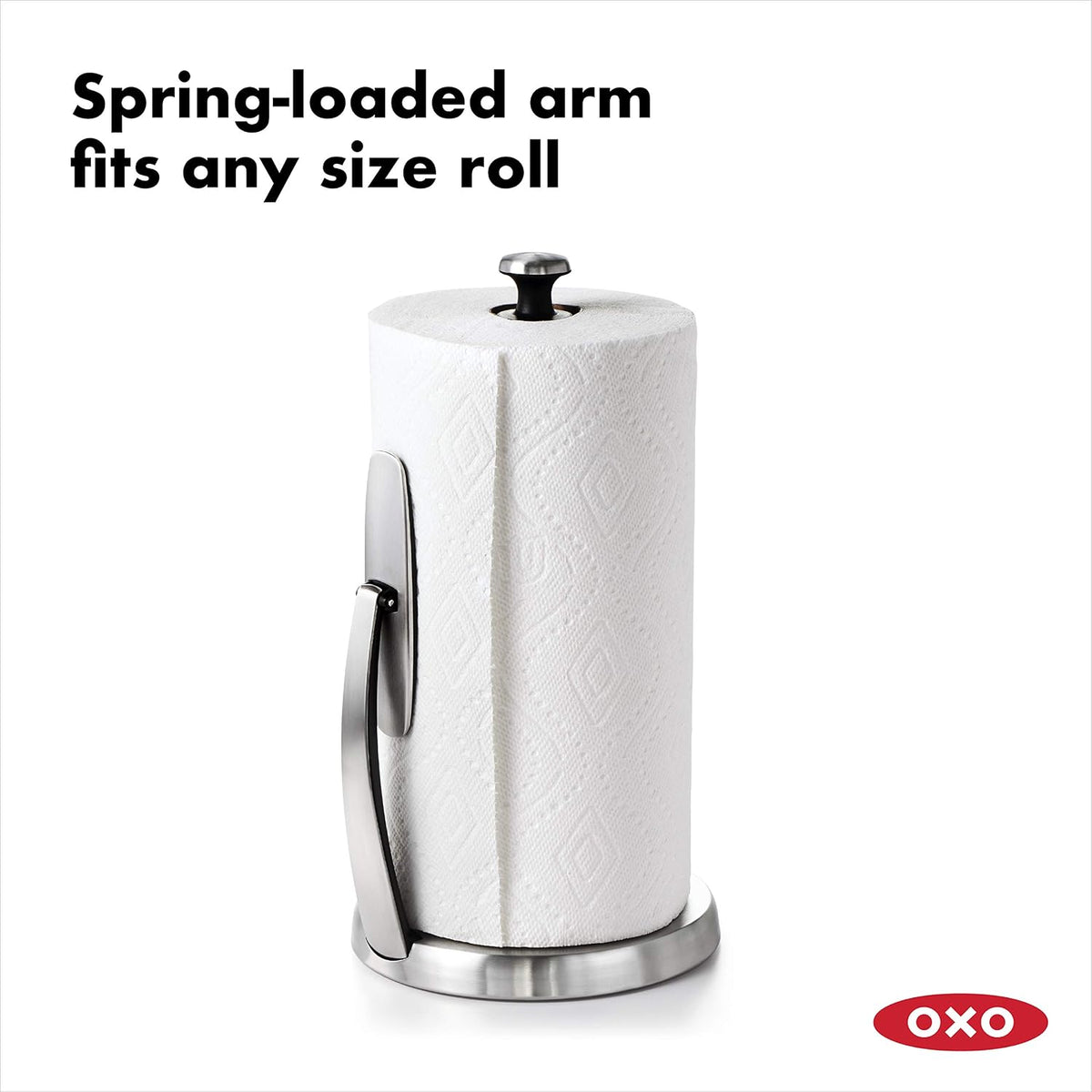 OXO Good Grips SimplyTear Paper Towel Holder Countertop for Kitchen