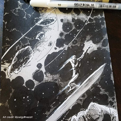Sakura Gelly Roll Classic white gel pens