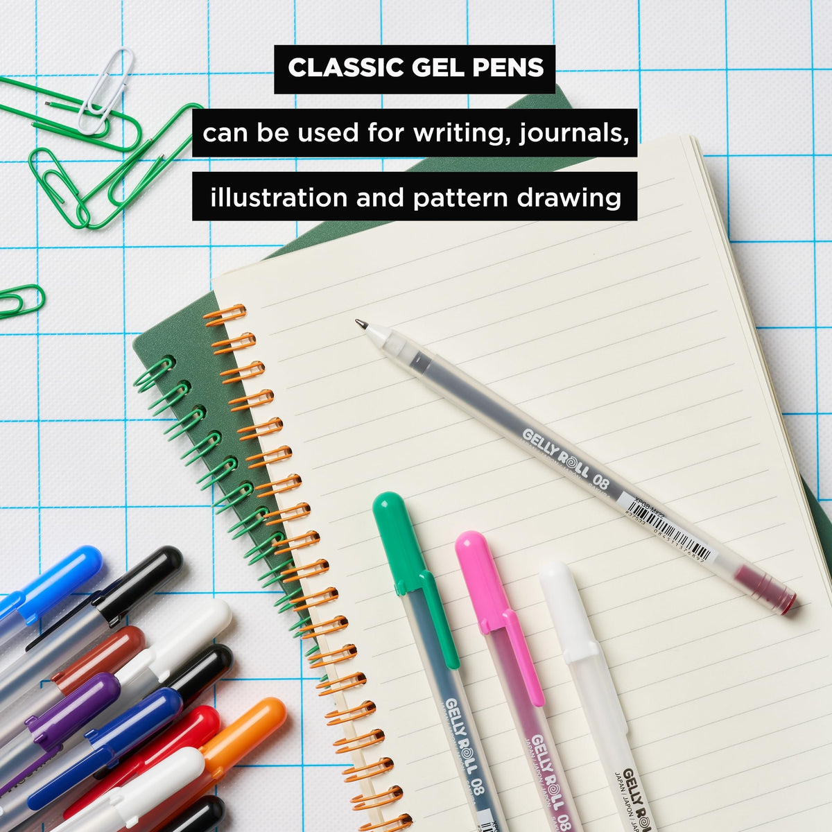 Sakura Gelly Roll Classic white gel pens