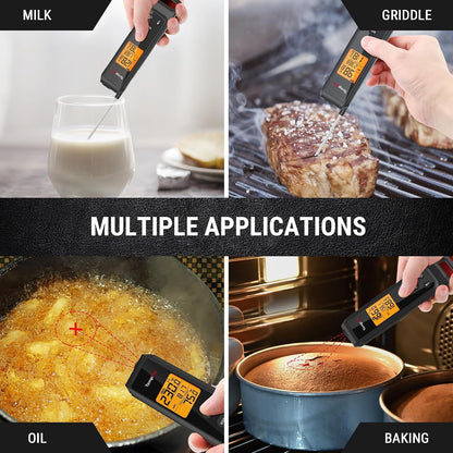 2-in-1 Infrared Thermometer Gun with Meat Probe