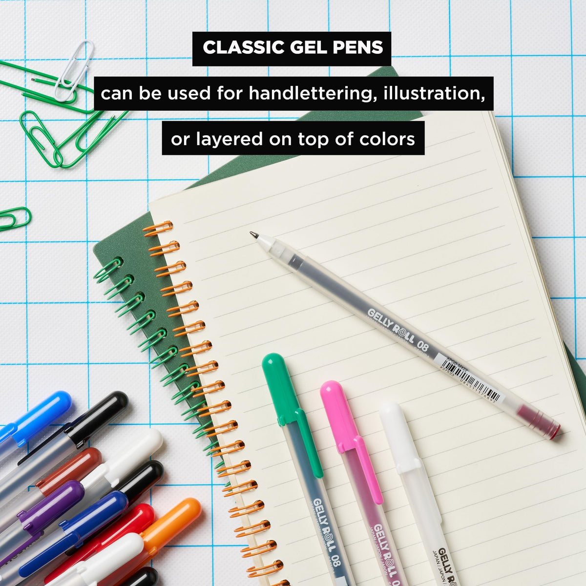 Sakura Gelly Roll Classic white gel pens
