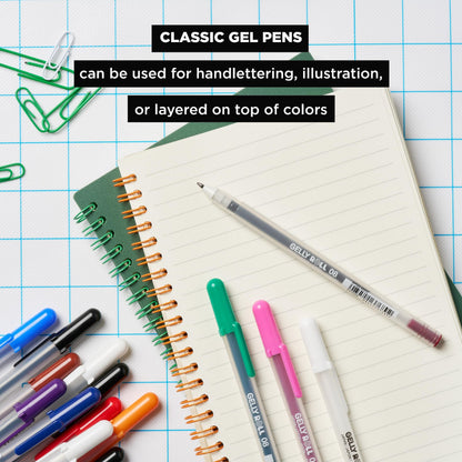 Sakura Gelly Roll Classic white gel pens