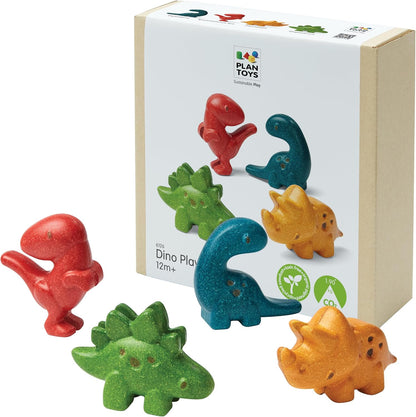 Wooden 4-Piece Dino Play Set