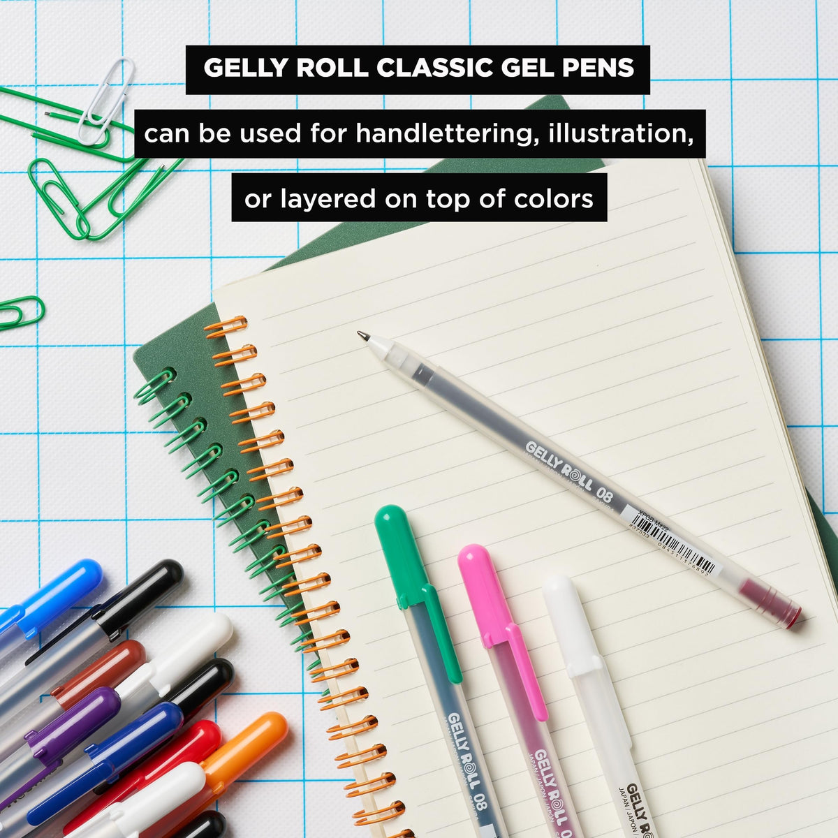 Sakura Gelly Roll Classic white gel pens