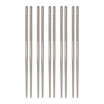 Stainless Steel Chopsticks | 5 Pairs