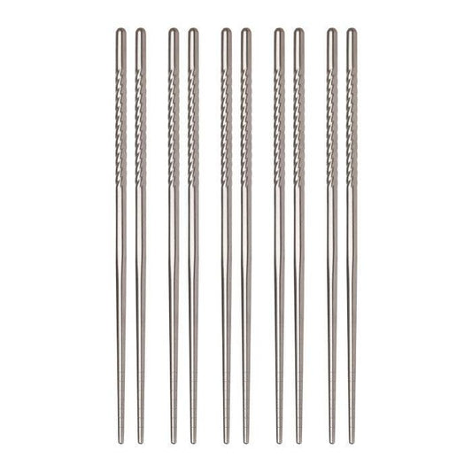 Stainless Steel Chopsticks | 5 Pairs