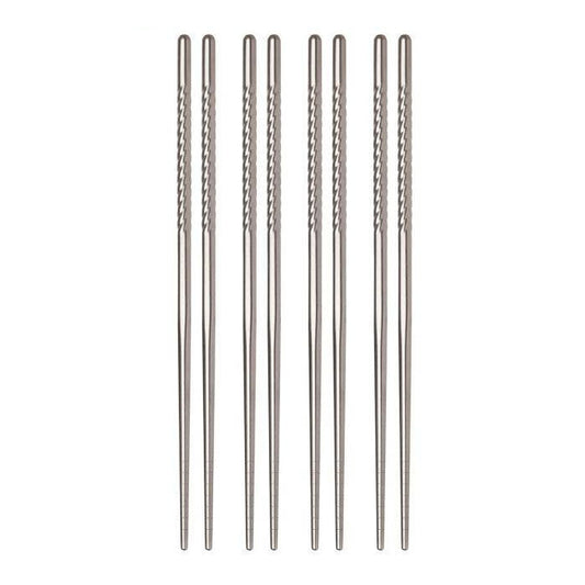 Stainless Steel Chopsticks | 8 Silver or Gold chopsticks