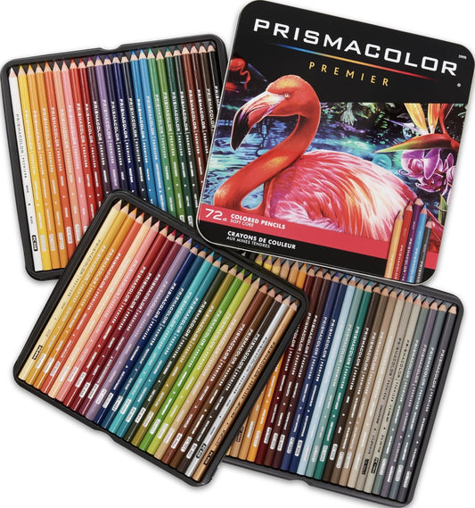 Prismacolor Premier Colored Pencils 72 Count, Soft Core, Assorted Colors