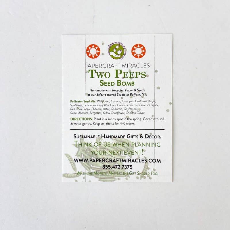 Two Peeps In A Pod Seed Bomb