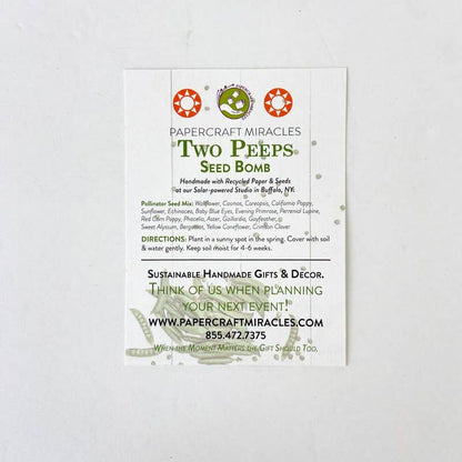 Two Peeps In A Pod Seed Bomb