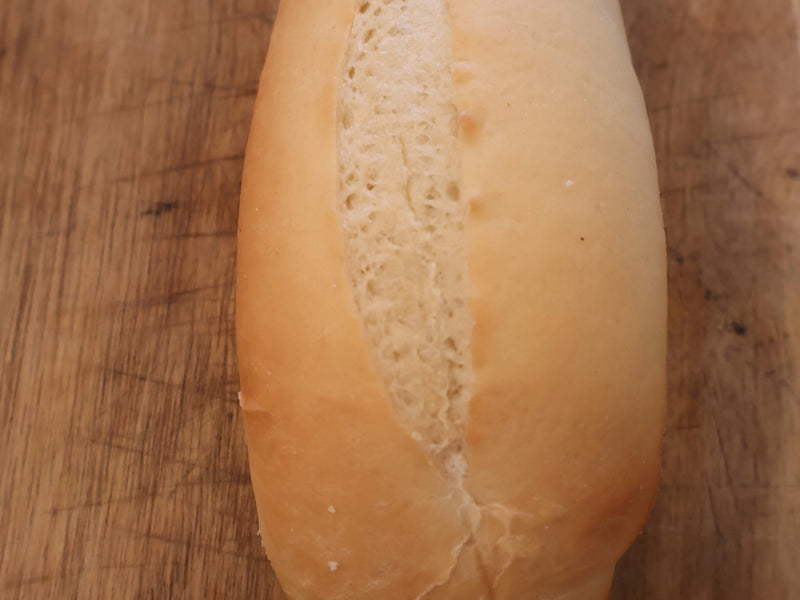 Banh mi ingredients prepared for assembly